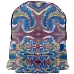 Green Feathers Repeats Giant Full Print Backpack