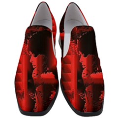 Red Light Women Slip On Heel Loafers by MRNStudios