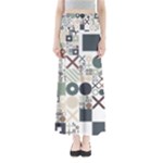 Mosaic Print Full Length Maxi Skirt