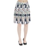 Mosaic Print Pleated Skirt