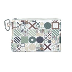 Mosaic Print Canvas Cosmetic Bag (medium) by designsbymallika