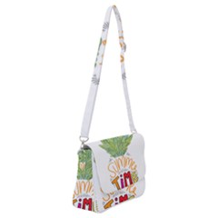 Summer Time Shoulder Bag With Back Zipper by designsbymallika