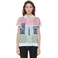 Summer Love Short Sleeve Pocket Shirt by designsbymallika