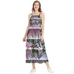 Techno Bouquet Boho Sleeveless Summer Dress by MRNStudios