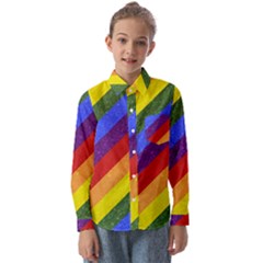 Lgbt Pride Motif Flag Pattern 1 Kids  Long Sleeve Shirt by dflcprintsclothing