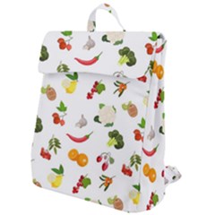 Fruits, Vegetables And Berries Flap Top Backpack by SychEva