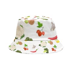 Fruits, Vegetables And Berries Inside Out Bucket Hat by SychEva