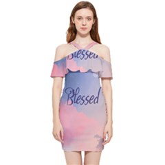 Blessed Shoulder Frill Bodycon Summer Dress by designsbymallika