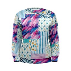Blue Wavespastel Women s Sweatshirt by designsbymallika