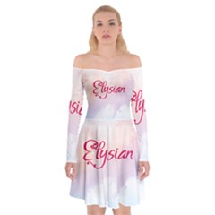 Elysian Off Shoulder Skater Dress by designsbymallika