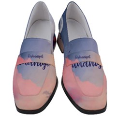 Ruhaniyat Women s Chunky Heel Loafers by designsbymallika