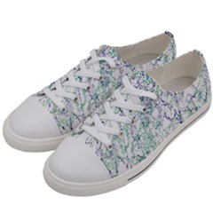 Splatter Abstract Bright Print Women s Low Top Canvas Sneakers