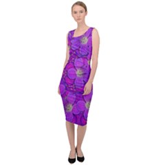 Fantasy Flowers In Paradise Calm Style Sleeveless Pencil Dress by pepitasart