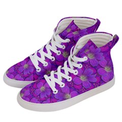 Fantasy Flowers In Paradise Calm Style Men s Hi-top Skate Sneakers by pepitasart