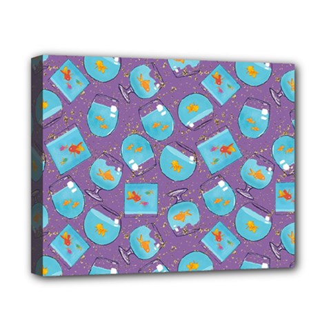 Aquarium With Fish And Sparkles Canvas 10  X 8  (stretched) by SychEva