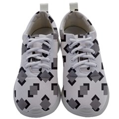 Black White Minimal Art Mens Athletic Shoes by designsbymallika