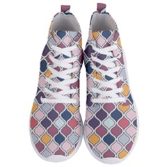 Ethnic Print Multicolor Men s Lightweight High Top Sneakers by designsbymallika