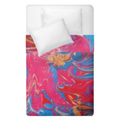 Abstract Flames Duvet Cover Double Side (single Size) by kaleidomarblingart