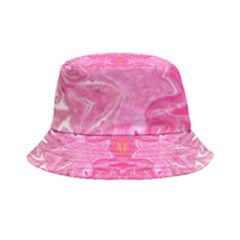 Pink Marbling Inside Out Bucket Hat by kaleidomarblingart