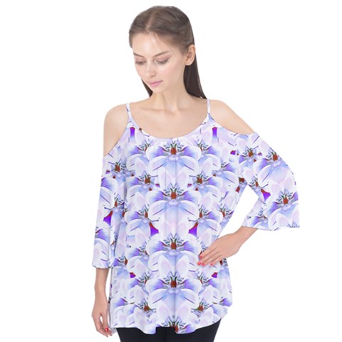Love To The Flowers In A Beautiful Habitat Flutter Tees by pepitasart