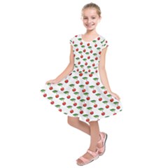 Cherries Love Kids  Short Sleeve Dress by designsbymallika