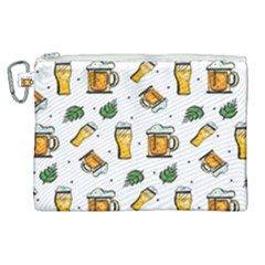 Beer Love Canvas Cosmetic Bag (xl) by designsbymallika