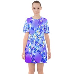 Pop Art Neuro Light Sixties Short Sleeve Mini Dress by essentialimage365