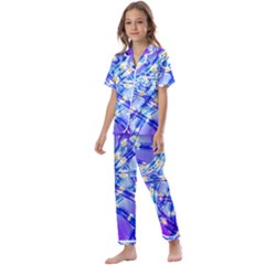 Pop Art Neuro Light Kids  Satin Short Sleeve Pajamas Set by essentialimage365