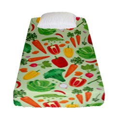 Vegetables Love Fitted Sheet (single Size) by designsbymallika