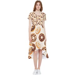 Chocolate Donut Love High Low Boho Dress by designsbymallika