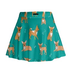 Cute Chihuahua Dogs Mini Flare Skirt by SychEva