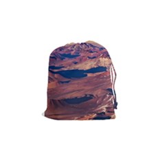 Atacama Desert Aerial View Drawstring Pouch (small) by dflcprintsclothing
