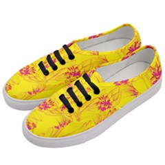 Floral Abstract Pattern Women s Classic Low Top Sneakers by designsbymallika