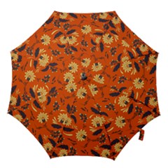 Folk Flowers Pattern  Hook Handle Umbrellas (small) by Eskimos