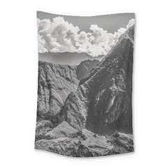 Machu Picchu Black And White Landscape Small Tapestry by dflcprintsclothing