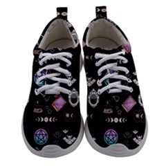 Witch Goth Pastel Pattern Athletic Shoes by InPlainSightStyle