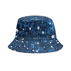 Dark Blue Stars Inside Out Bucket Hat by AnkouArts