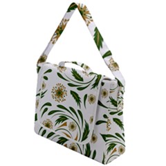 Folk Flowers Pattern Floral Surface Design Box Up Messenger Bag by Eskimos