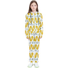 Juicy Yellow Pear Kids  Tracksuit by SychEva
