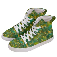 Love To The Flowers And Colors In A Beautiful Habitat Women s Hi-top Skate Sneakers by pepitasart