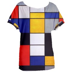 Composition A By Piet Mondrian Women s Oversized Tee by maximumstreetcouture