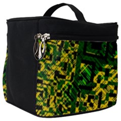 Root Humanity Bar And Qr Code Green And Yellow Doom Make Up Travel Bag (big) by WetdryvacsLair