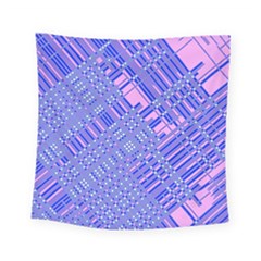 Root Humanity Barcode Purple Pink And Galuboi Square Tapestry (small) by WetdryvacsLair