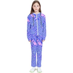 Root Humanity Barcode Purple Pink And Galuboi Kids  Tracksuit by WetdryvacsLair