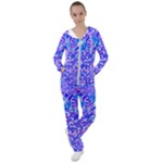 Root Humanity Bar And Qr Code Combo in Purple and Blue Women s Tracksuit