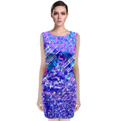 Root Humanity Bar And Qr Code Combo In Purple And Blue Sleeveless Velvet Midi Dress by WetdryvacsLair