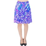 Root Humanity Bar And Qr Code Combo in Purple and Blue Velvet High Waist Skirt