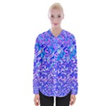 Root Humanity Bar And Qr Code Combo in Purple and Blue Womens Long Sleeve Shirt