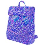 Root Humanity Bar And Qr Code Combo in Purple and Blue Flap Top Backpack