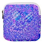 Root Humanity Bar And Qr Code Combo in Purple and Blue Mini Square Pouch